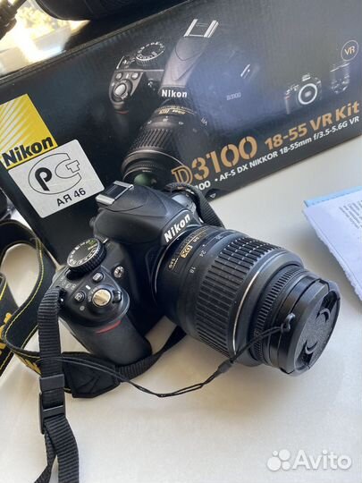 Фотоаппарат Nikon d3100 с двумя обьективами