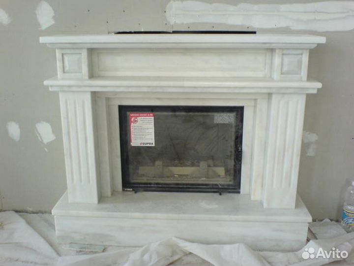 Портал для камина, из камня