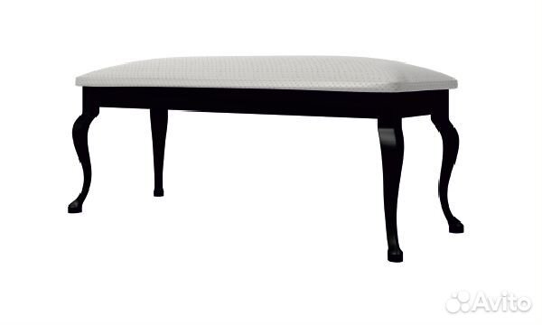 Банкетка Флокс-2 (Венге/Кожзам Белый Пунто) мекко