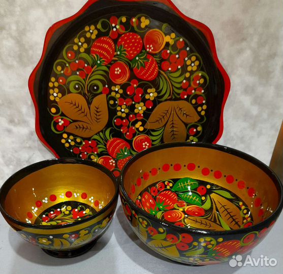 Посуда хохлома