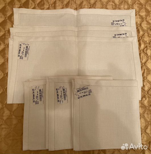 Салфетки сервировочные лён 6 шт цум 1999 г