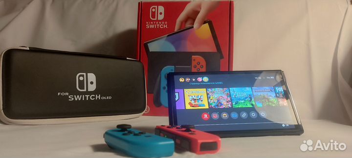 Nintendo switch oled с играми