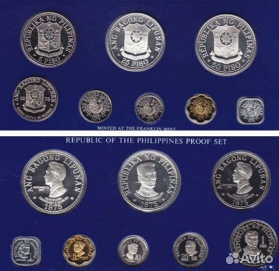 Набор монет Филлипины 1975 proof
