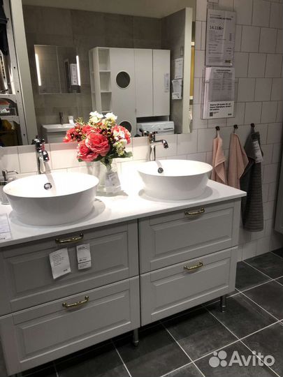 Тумба для ванной комнаты с раковиной икеа