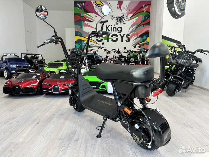 Электроскутер Wolong C2 PRO NEW 1000W 13Ah