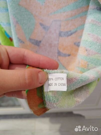 Детское полотенце пончо махровое Тигр