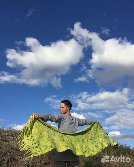 Палантин шерсть новый