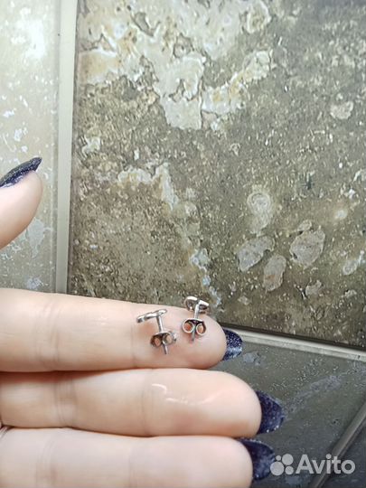 Серебряные серьги