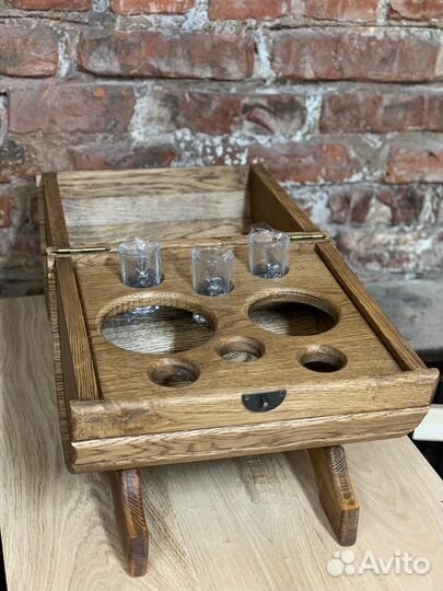 Бочка мини-бар из массива дуба