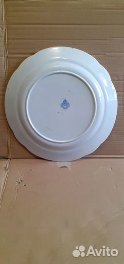 Старинное большое блюдо Кузнецов