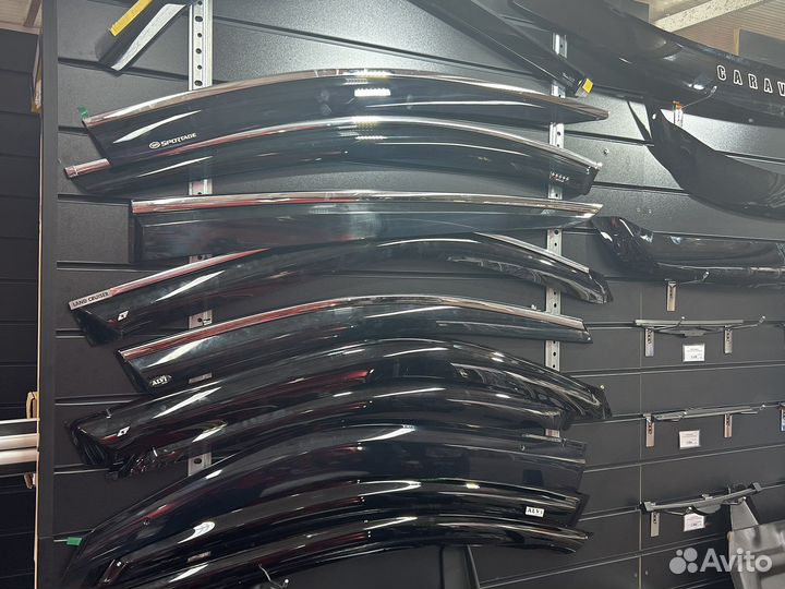 Дефлектора окон с хромом и без