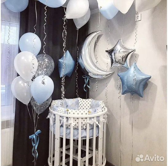 Шарики гелиевые на выписку из роддома