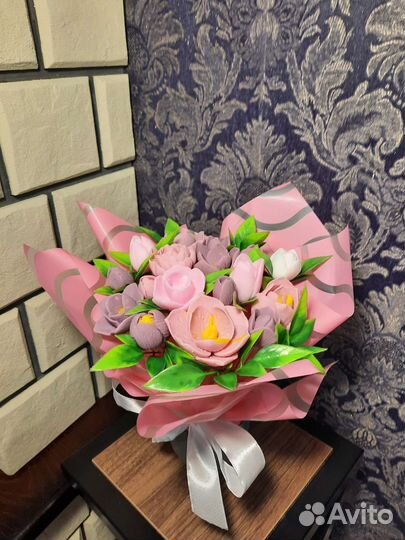 Букет цветов из мыла