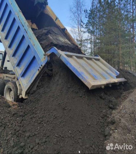 Торфогрунт земля плодородная песок щебень отсев