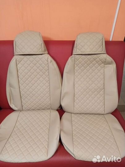 Чехлы на Фольцваген Поло 2010г экокожа