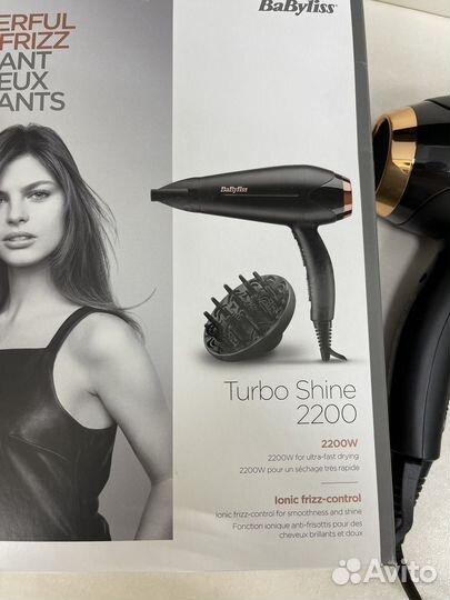 Фен Babyliss turbo shine 2200 w новый