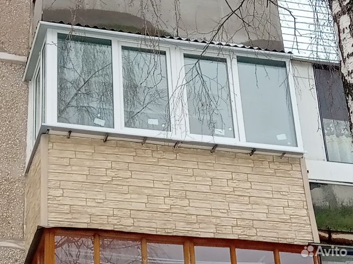 Остекление балконов. Окна пвх