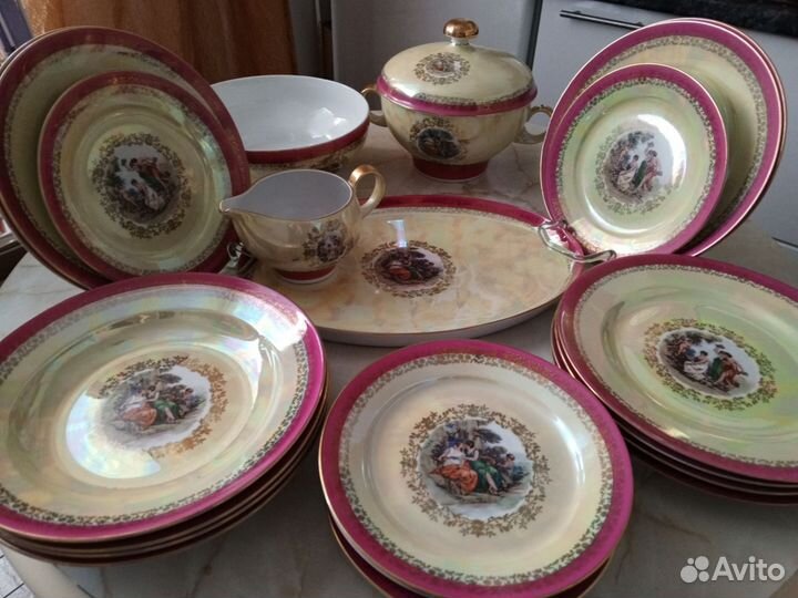 Столовый сервиз ГДР. Мадонна на6 персон