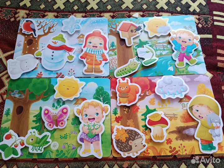 Пазлы на липучках