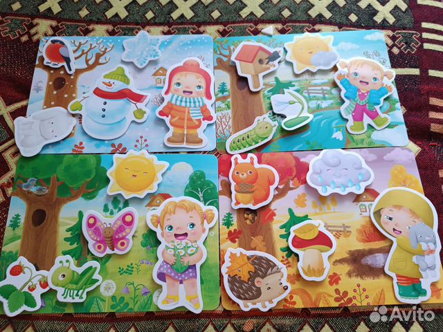 Пазлы на липучках