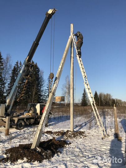 Монтаж воздушных лэп (вл) 0,22-10 кв
