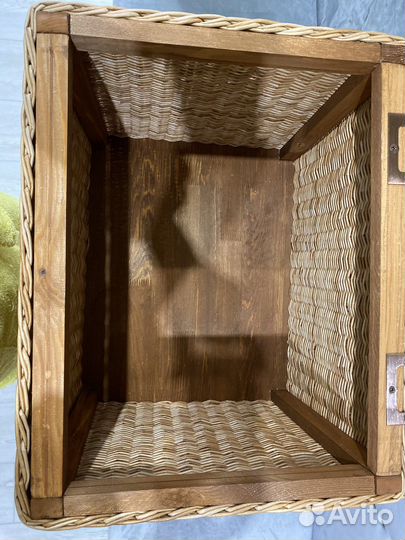 Сундук-короб из бумажной лозы