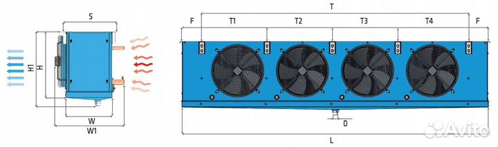Воздухоохладитель 45,1 кВт FrigoCool ESC 50.41.8