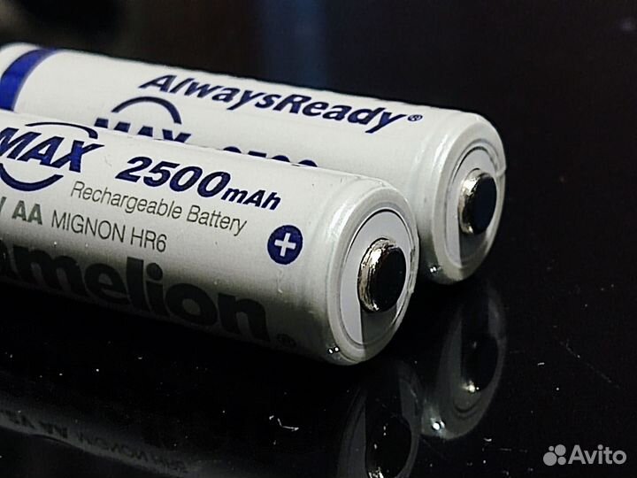 Два аккумулятора AA Camelion 2500mAh 1,2V