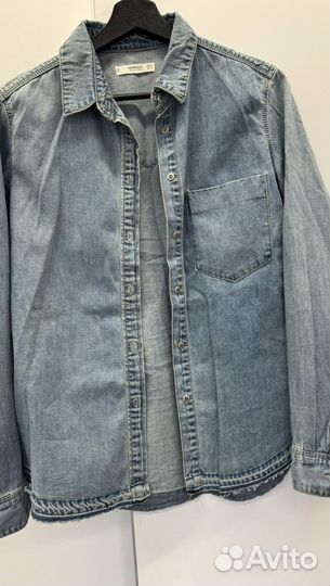 Джинсовая рубашка mango размер м