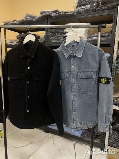 Джинсовки Stone Island (Черный,Синий)