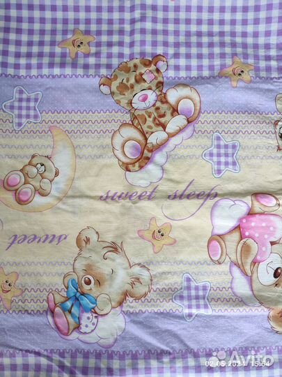 Комплект постельного белья в детскую кроватку