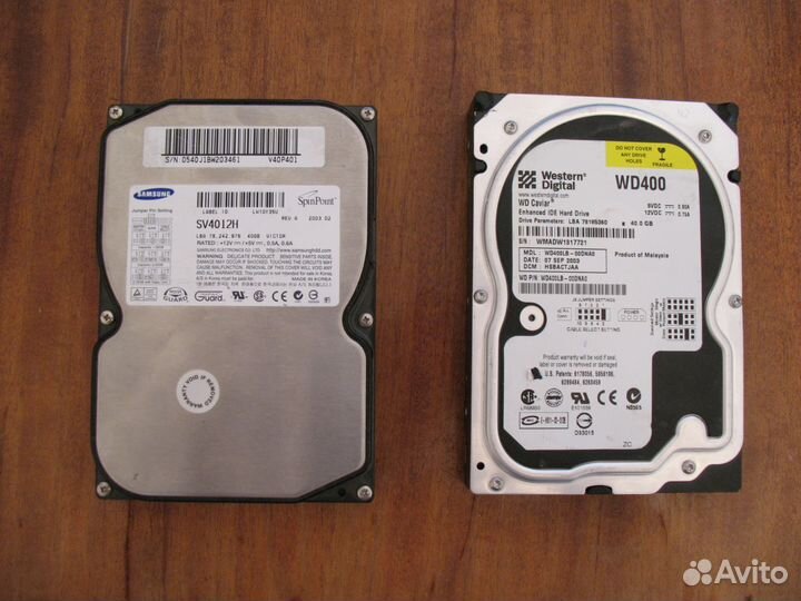 Жесткие диски SATA и IDE