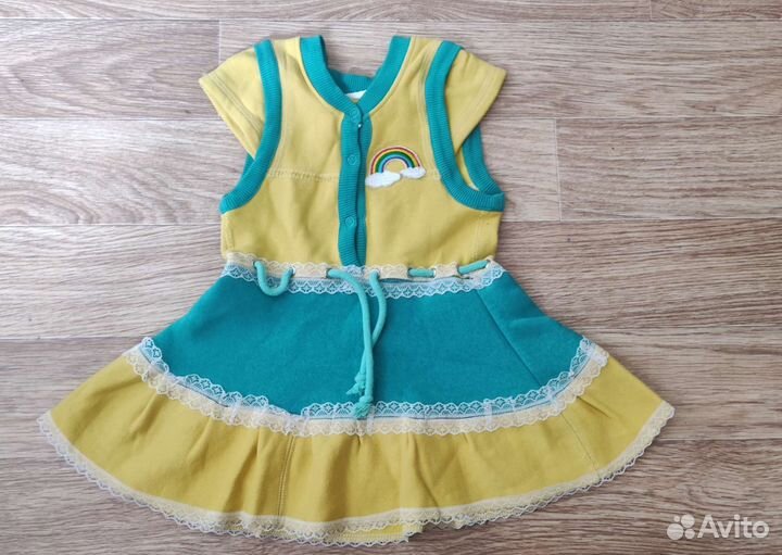 Одежда пакетом платья на девочку 1-2,5 года