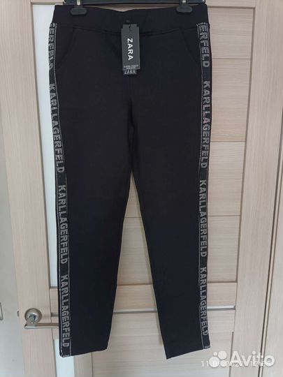 Брюки zara утеплённые женские 29, 32 р-ры