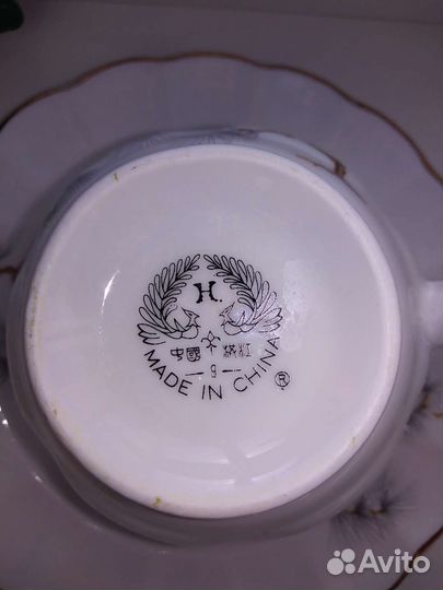 Фарфоровая чайная пара