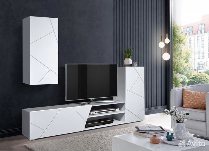 Тумба под тв со стенкой / доставка бесплатно