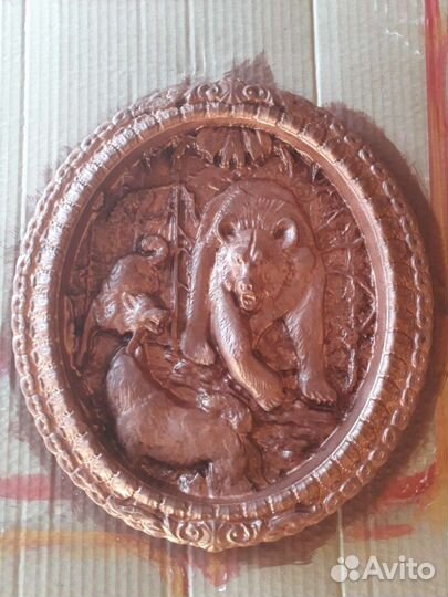 Гипсовое панно барельеф