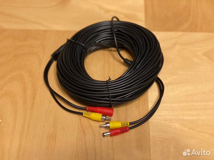 Кабель RCA+питание 30 метров