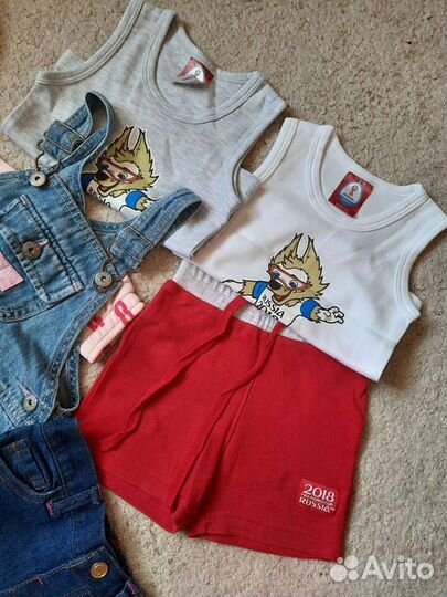 Пакет фирменных вещей на девочку на 9мес-1 годик