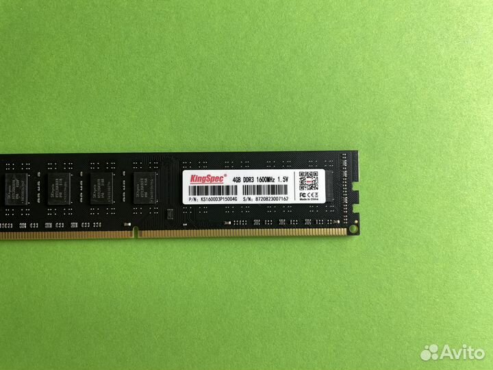 DDR3 4 GB 1600 MHz dimm KingSpec для пк Новая