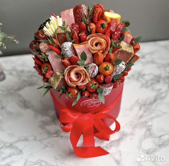 Мясные съедобные букеты