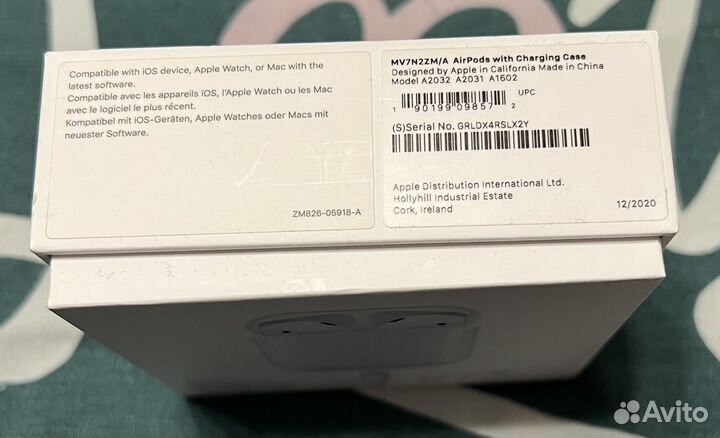 Коробка от наушников apple 2