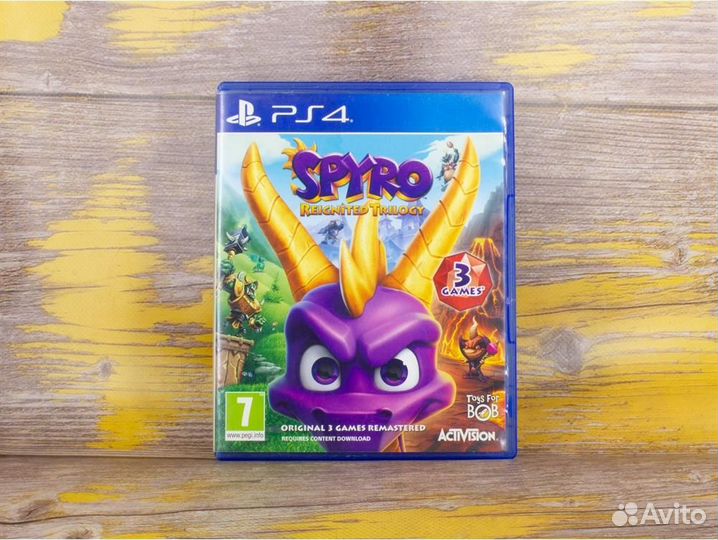 Диск для PS4 Spyro Reignited Trilogy (Б/У)