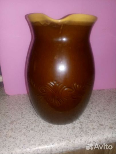 Керамический кувшин винтажный