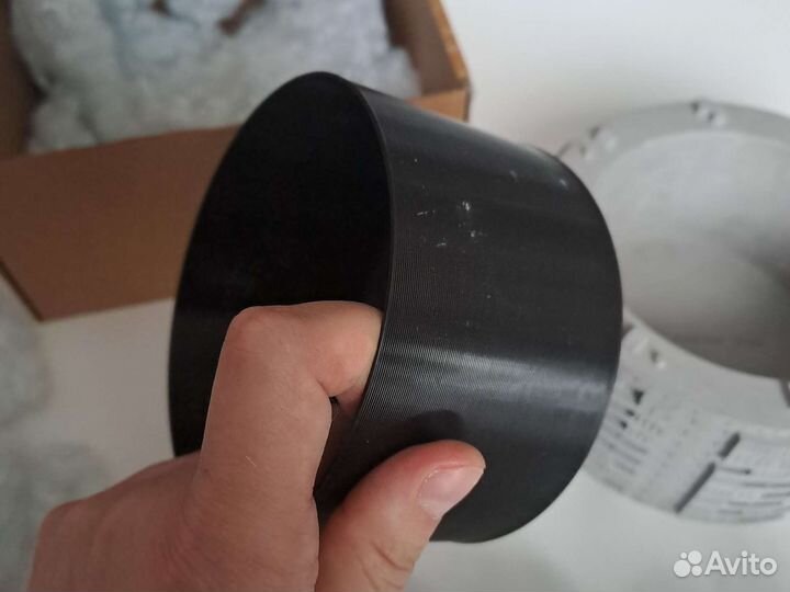 Кашпо Nikita Anokhin панелька круглый дом бетон