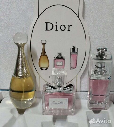 Подарочный набор духов Dior 3 в 1