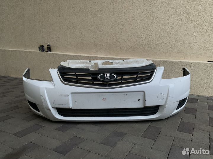 Передний бампер на priora