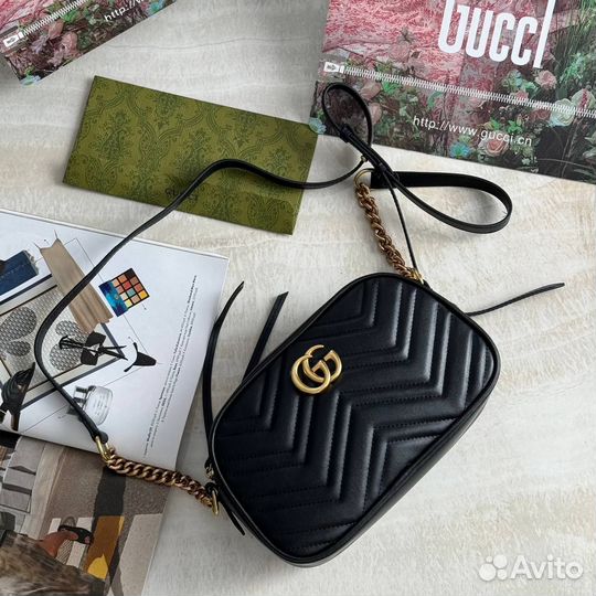 Сумка клатч натуральная кожа gucci