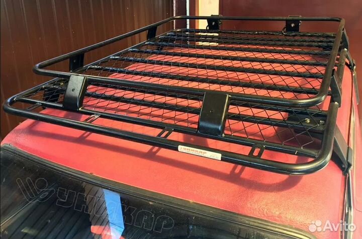 Багажник корзина на ваз 2121 Нива сварная с сеткой