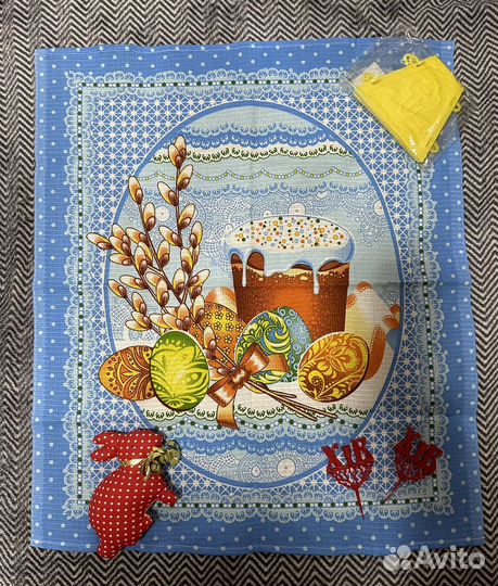 Пасхальный декор набор заяц форма для куличей